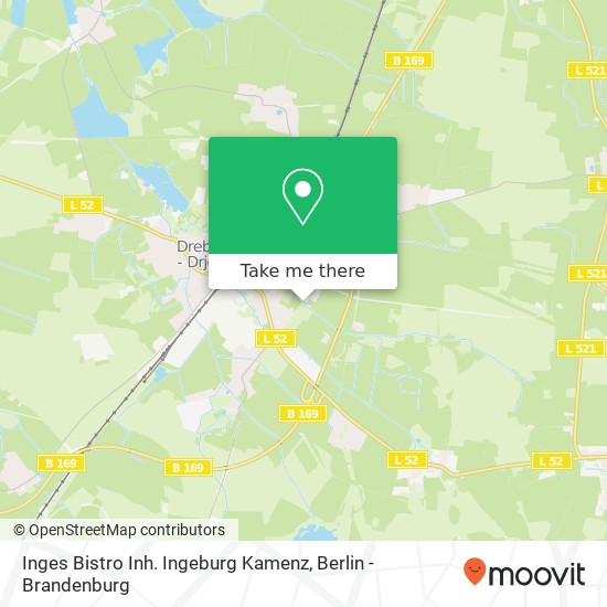 Карта Inges Bistro Inh. Ingeburg Kamenz