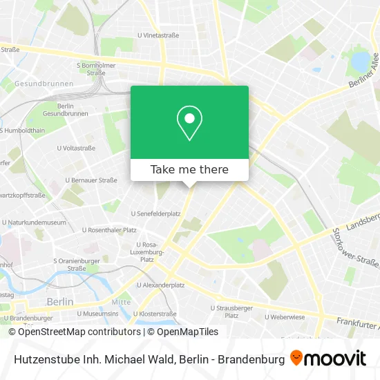 Карта Hutzenstube Inh. Michael Wald