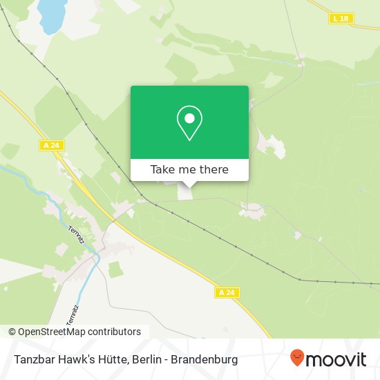 Tanzbar Hawk's Hütte map