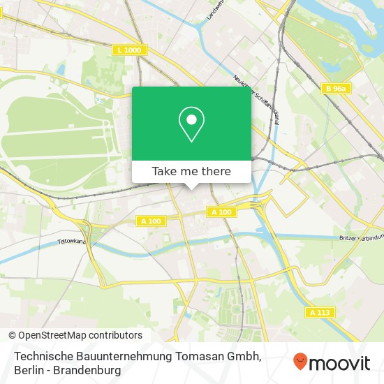 Technische Bauunternehmung Tomasan Gmbh map