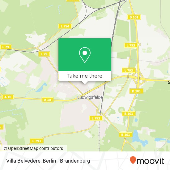Villa Belvedere map