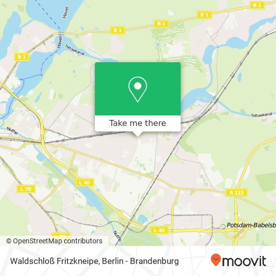 Waldschloß Fritzkneipe map