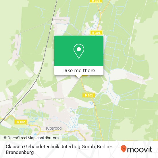 Claasen Gebäudetechnik Jüterbog Gmbh map