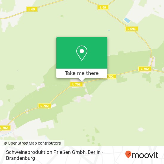 Schweineproduktion Prießen Gmbh map