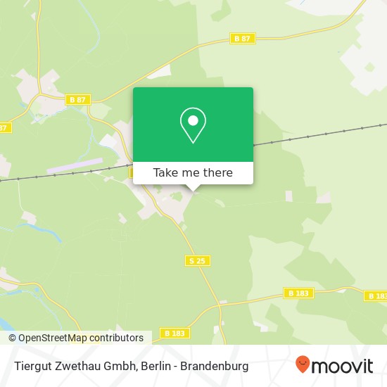 Tiergut Zwethau Gmbh map