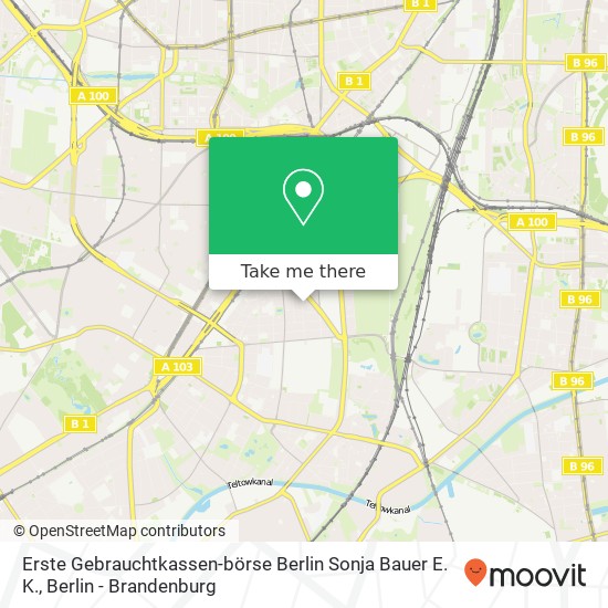 Erste Gebrauchtkassen-börse Berlin Sonja Bauer E. K. map