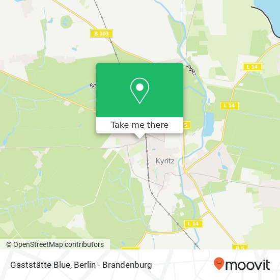Gaststätte Blue map