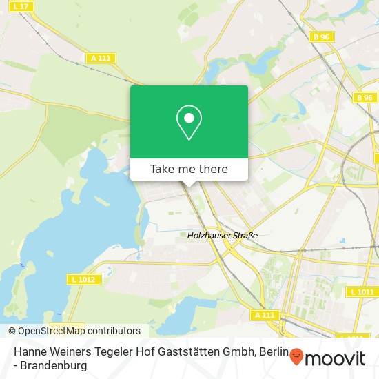Hanne Weiners Tegeler Hof Gaststätten Gmbh map