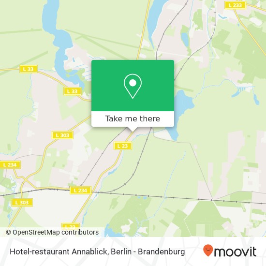 Hotel-restaurant Annablick map