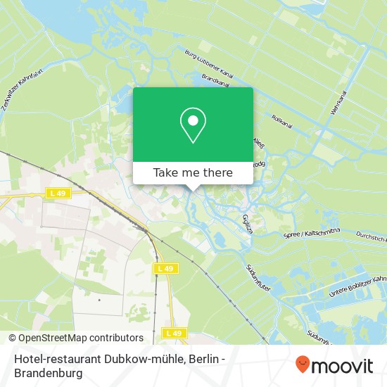 Hotel-restaurant Dubkow-mühle map