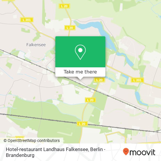 Hotel-restaurant Landhaus Falkensee map