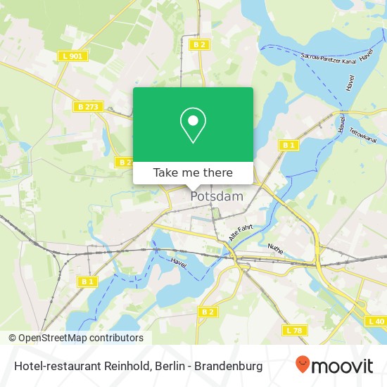 Hotel-restaurant Reinhold map