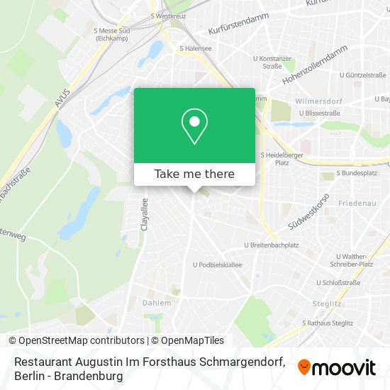 Restaurant Augustin Im Forsthaus Schmargendorf map