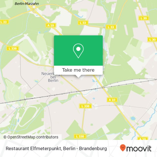 Restaurant Elfmeterpunkt map