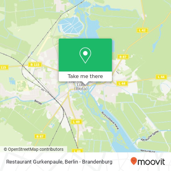 Restaurant Gurkenpaule map
