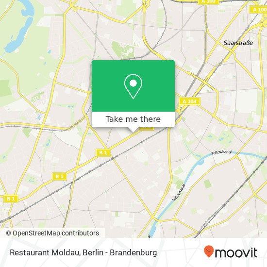 Restaurant Moldau map