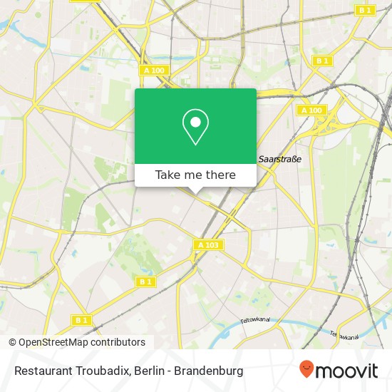 Restaurant Troubadix map