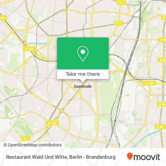 Карта Restaurant Wald Und Witte
