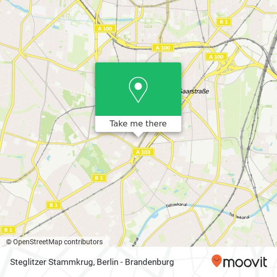 Карта Steglitzer Stammkrug