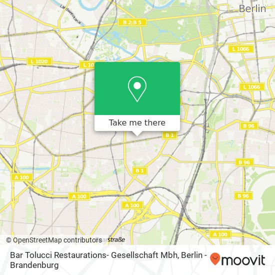 Карта Bar Tolucci Restaurations- Gesellschaft Mbh