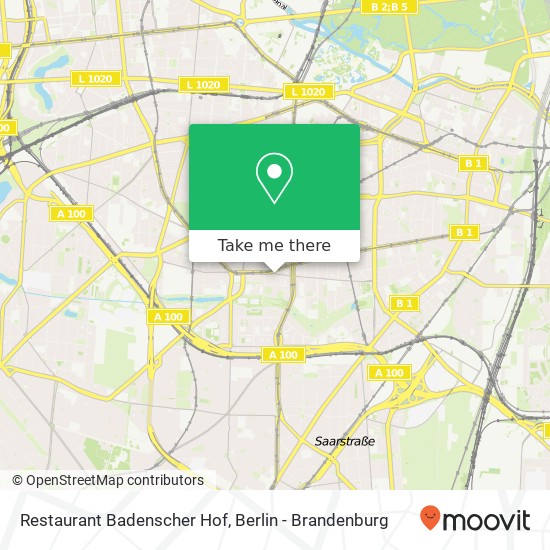 Restaurant Badenscher Hof map