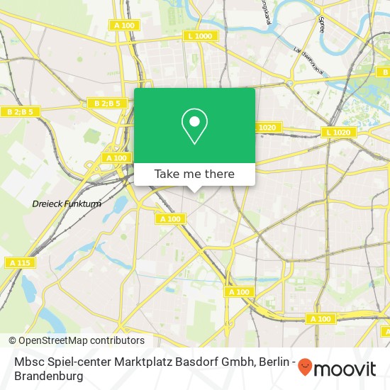 Карта Mbsc Spiel-center Marktplatz Basdorf Gmbh