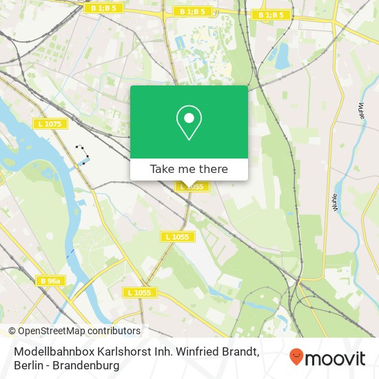 Карта Modellbahnbox Karlshorst Inh. Winfried Brandt