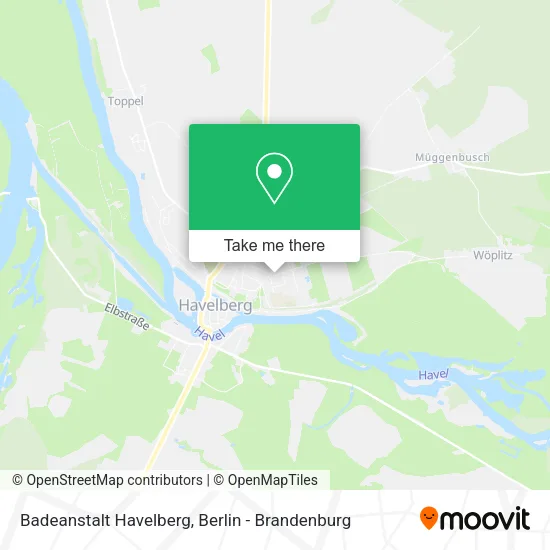 Карта Badeanstalt Havelberg