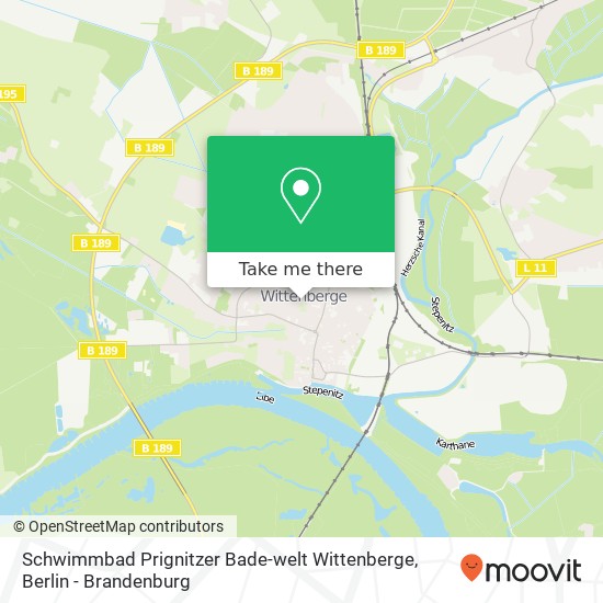 Schwimmbad Prignitzer Bade-welt Wittenberge map