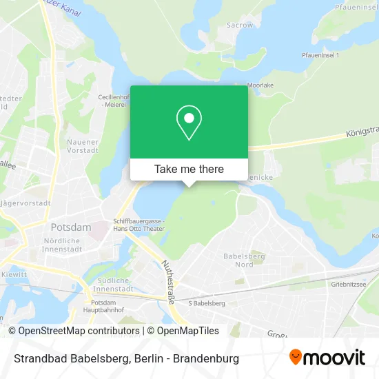 Strandbad Babelsberg map