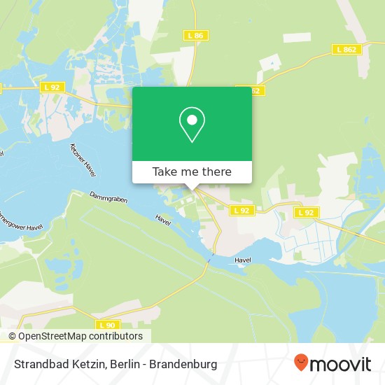 Strandbad Ketzin map