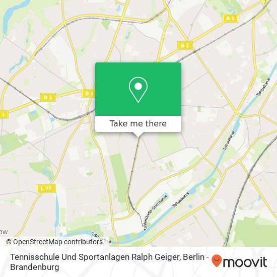 Карта Tennisschule Und Sportanlagen Ralph Geiger