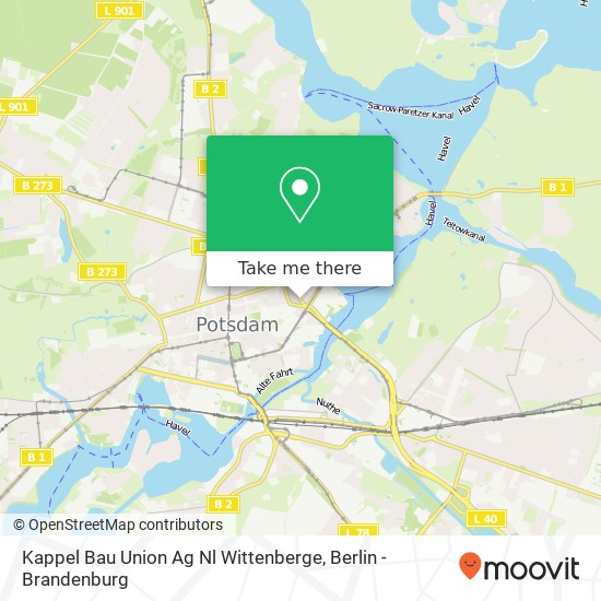 Карта Kappel Bau Union Ag Nl Wittenberge