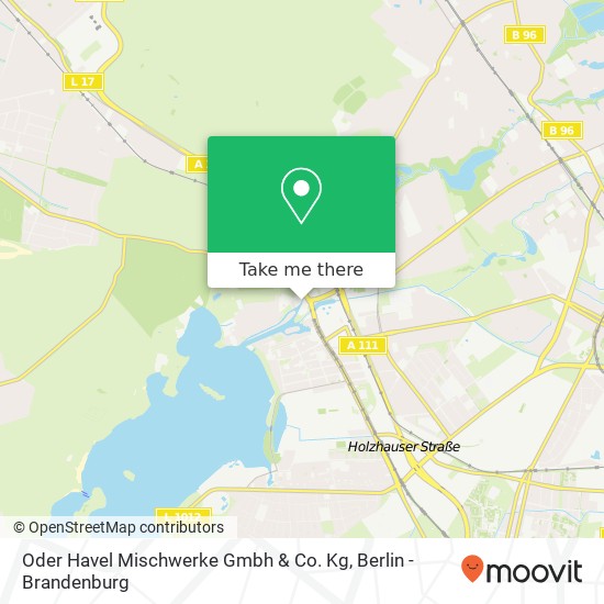 Карта Oder Havel Mischwerke Gmbh & Co. Kg