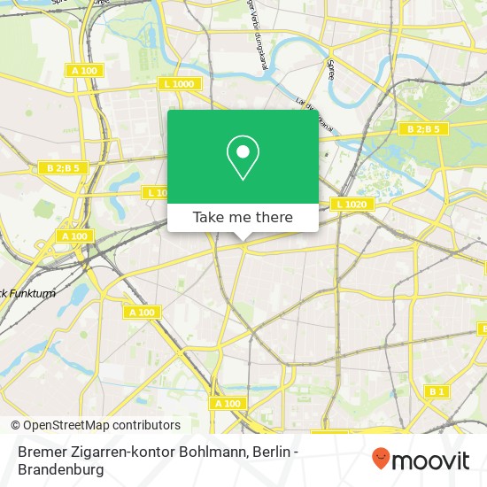Карта Bremer Zigarren-kontor Bohlmann