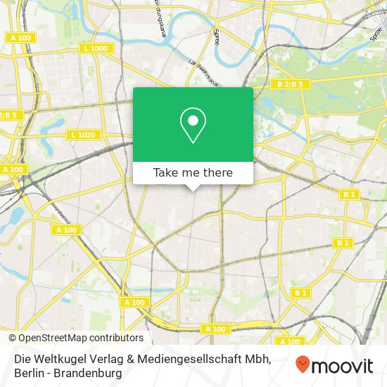 Die Weltkugel Verlag & Mediengesellschaft Mbh map