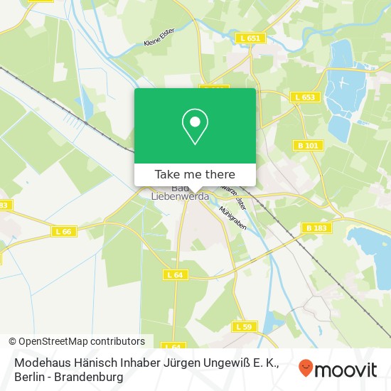 Modehaus Hänisch Inhaber Jürgen Ungewiß E. K. map