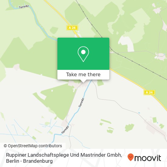 Карта Ruppiner Landschaftsplege Und Mastrinder Gmbh