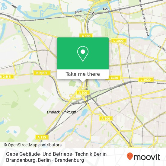 Gebe Gebäude- Und Betriebs- Technik Berlin Brandenburg map