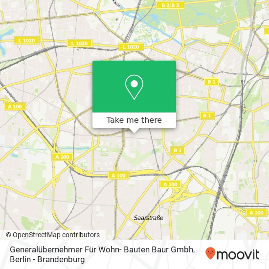 Generalübernehmer Für Wohn- Bauten Baur Gmbh map