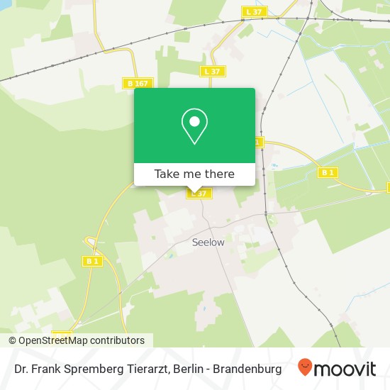 Dr. Frank Spremberg Tierarzt map