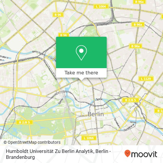 Humboldt Universität Zu Berlin Analytik map