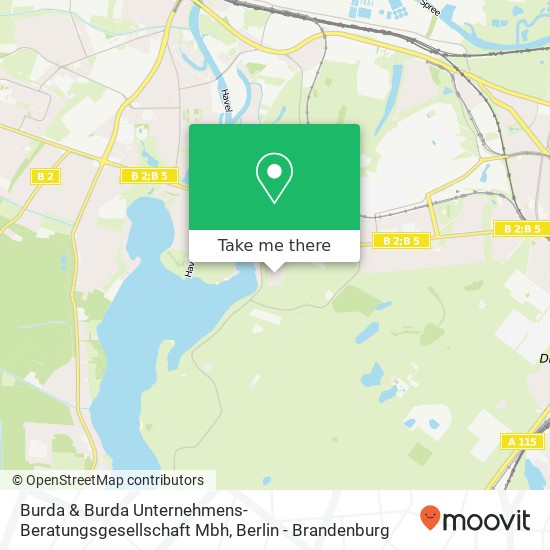Карта Burda & Burda Unternehmens- Beratungsgesellschaft Mbh