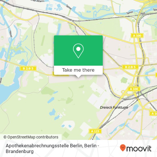 Карта Apothekenabrechnungsstelle Berlin