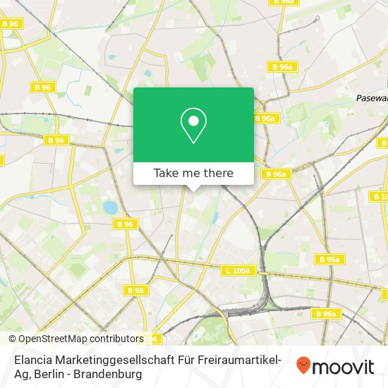 Elancia Marketinggesellschaft Für Freiraumartikel- Ag map