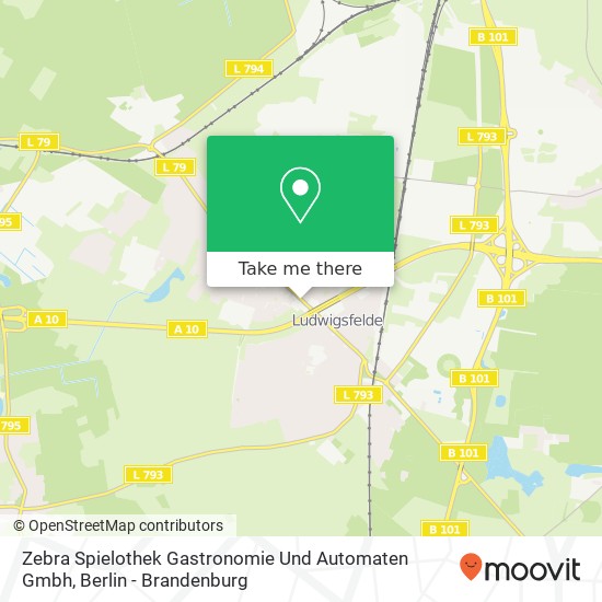 Карта Zebra Spielothek Gastronomie Und Automaten Gmbh