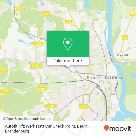 Карта Autofit Kfz Werkstatt Car Check Point