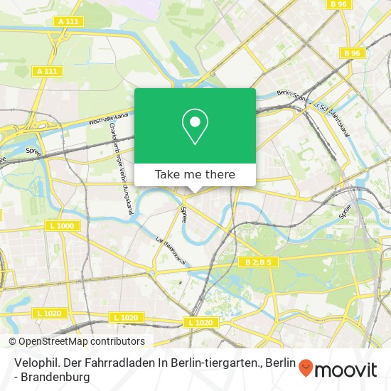 Velophil. Der Fahrradladen In Berlin-tiergarten. map