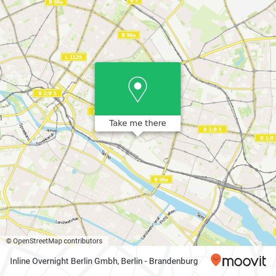 Inline Overnight Berlin Gmbh map