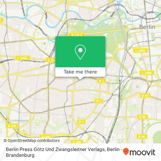 Карта Berlin Press Götz Und Zwangsleitner Verlags